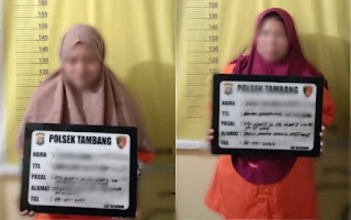 Dua Wanita Muda di Riau Ditangkap Jual Shabu