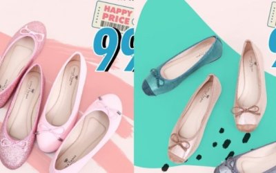 Sepatu Flat, TLTSN Promo Tahunan Happy Price