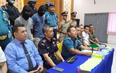 TNI AL Tangkap 1 Kg Sabu dan 10 Ribu Ekstasi di Bantan