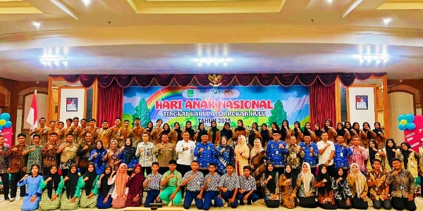 Bupati Rokan Hulu Kukuhkan Forum Anak 2025–2027 pada Peringatan Hari Anak Nasional