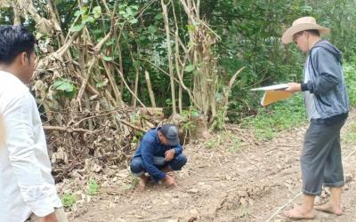 Inspektorat Paluta Tinjau Bagunan DD Gunung Manaon UB