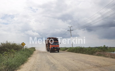 Usai Banjir, Akses Jalan Koridor RAPP Lancar Kembali