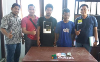 Polsek Sinaboi Amankan Dua Pelaku Narkoba