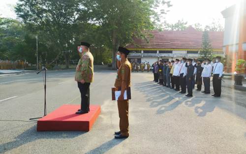 Apel Terakhir, Bupati Yopi Arianto Berpamitan kepada ASN