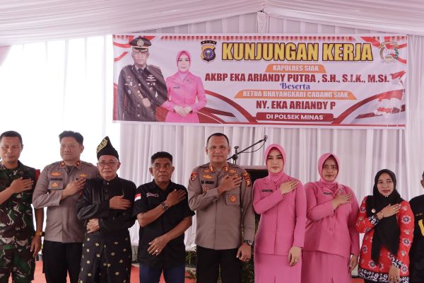 Program Ketahanan Pangan: Kapolres Siak Kunjungi Polsek Minas