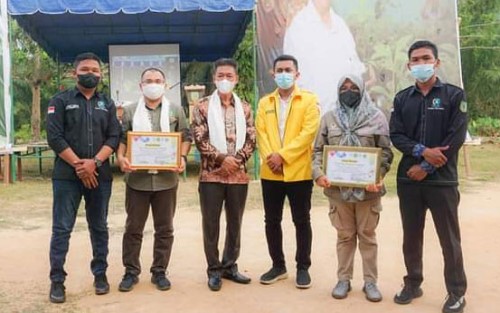 Bupati Rohil dan Wakil Resmikan Green Village di Teluk Bano II