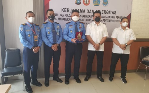 KKP dan AVSEC Bandara SSK II Apresiasi Intelkam Polda Riau