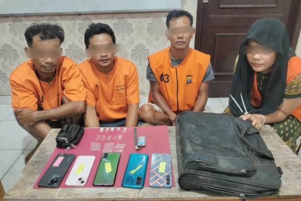 Polres Siak Tangkap 4 Orang Terkait Narkotika, Diantaranya 1 Wanita Muda