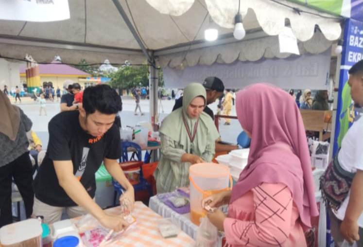 Event SSBR Siak Menambah Penghasilan Pedagang Bazar Kreatif