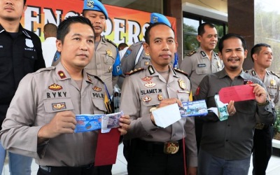 Polres Karawang Kerangkeng 6 Pelaku Pungli