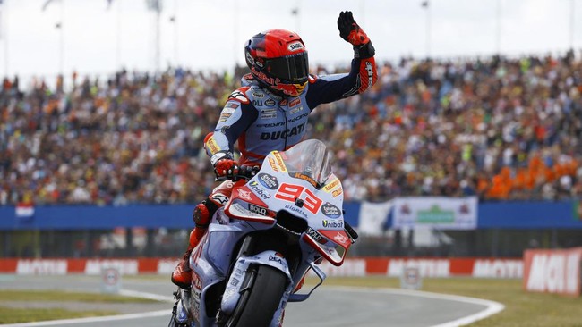 Hasil Sprint Race MotoGP Aragon: Marquez Juara, Bagnaia Kedodoran