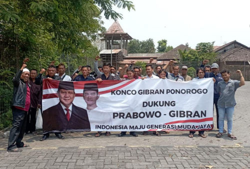 Jelang Pilpres, Konco Gibran Ponorogo Deklarasi Dukung Prabowo-Gibran