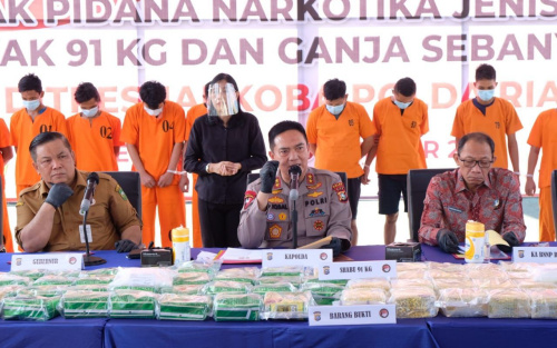 Dalam 11 Bulan, Jajaran Polda Riau Sita 800 Kg Sabu-sabu