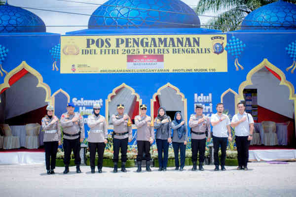 Pastikan Kenyamanan Pemudik, Polres Bengkalis Dirikan 8 Poskotis