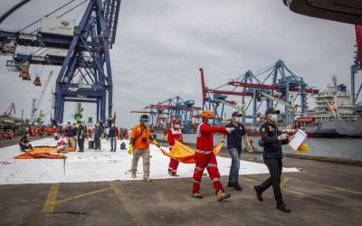 RS Polri Terima 7 Kantong Jenazah Bagian Tubuh