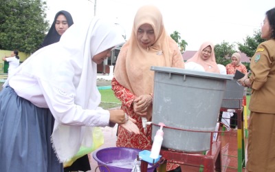 TP PKK Asahan Ajak Cuci Tangan Pakai Sabun