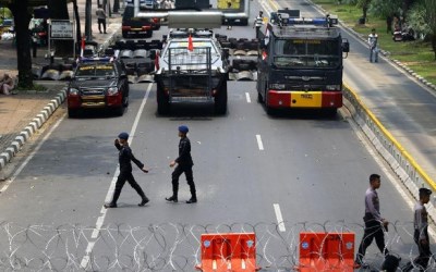 Jalan Medan Merdeka Barat Jakpus Ditutup
