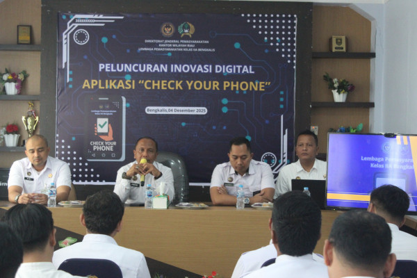 Agusli Pegawai Lapas Bengkalis Ciptakan Aplikasi Check Your Phone