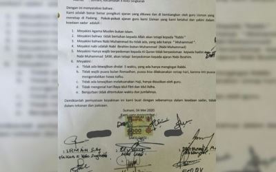 Pengikut Agama Muslim di Sumbar Bakal Dipidanakan