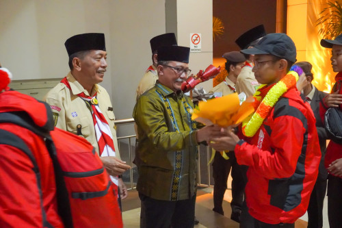 Sekda Siak Sambut Kepulangan Kontingen Pramuka Penggalang Putra dan Putri