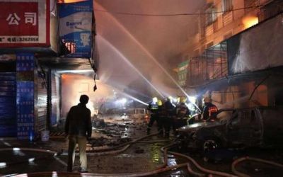 Toko Petasan Meledak, 6 Orang Tewas