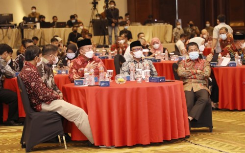 Sekda Arfan Hadiri Launching Permendagri Nomor 59