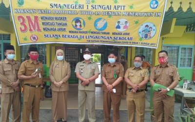 Cabang Disdik Siak Monitoring PTM ke SMAN l Sungai Apit