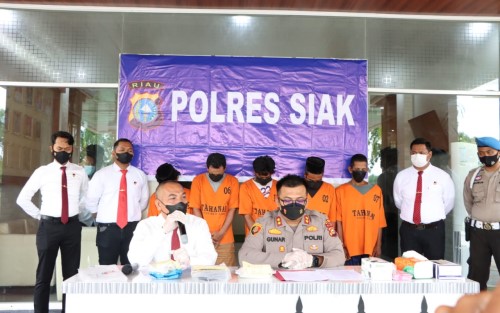 Polres Siak Ungkap Kasus Penyalahgunaan Narkotika