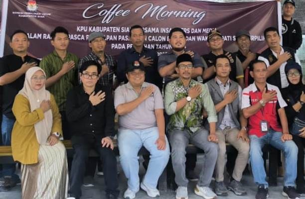 Tutup Rangkaian Pilkada 2024 di Siak, KPU Siak Gelar Coffee Morning