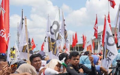 Bendera Garbi Ramaikan Kampanye Prabowo di Denpasar