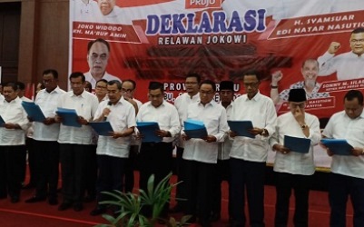 Syamsuar Pimpin Deklarasi Dukung Jokowi-Maaruf