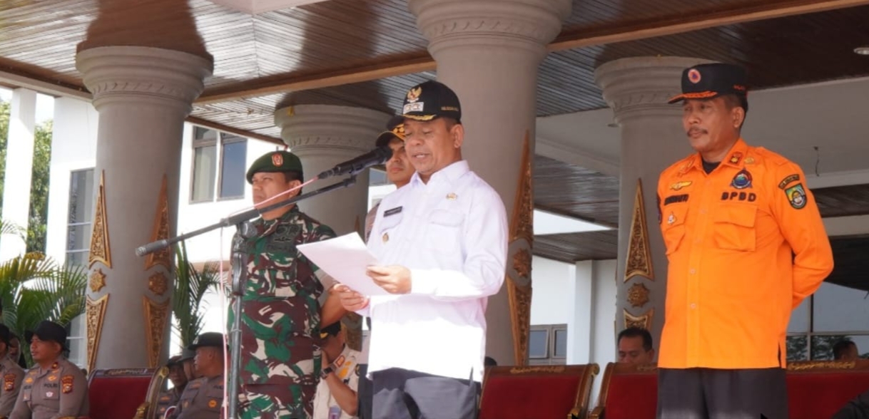 Wabup Syafaruddin Poti Pimpin Apel Kesiapan Tanggap Darurat Bencana