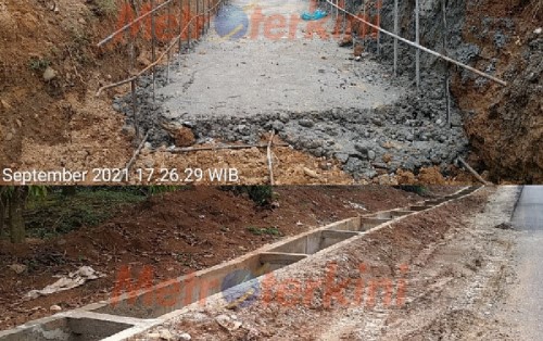 Drainase Swakelola PUPR Riau di Rohul, Diduga Tak Cukup Volume