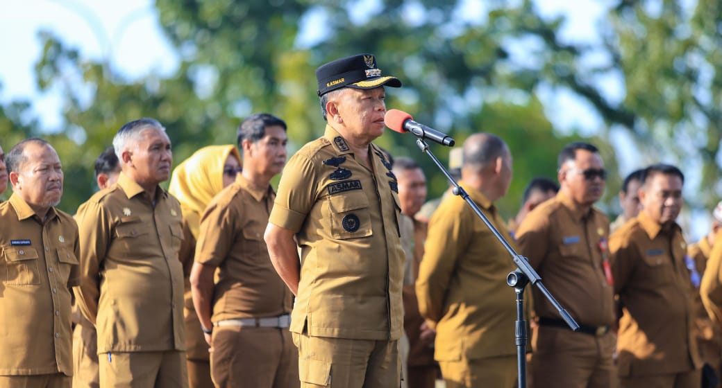 Apel Perdana Tahun 2024, Plt Bupati Asmar Ingatkan Kedisiplinan ASN