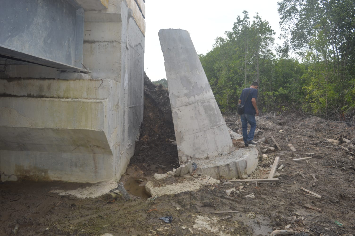 Proyek Jembatan Jalan Antara Rupat Utara Diduga Gagal Konstruksi, Ini Jawab Kadis PUPR