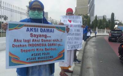 Aktivis SUN Riau Gelar Aksi #SavePolri & #SaveMahasiswa