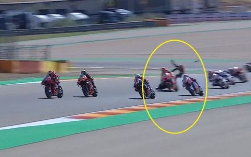 Insiden dengan Marquez, Quartararo Babak Belur di MotoGP Aragon