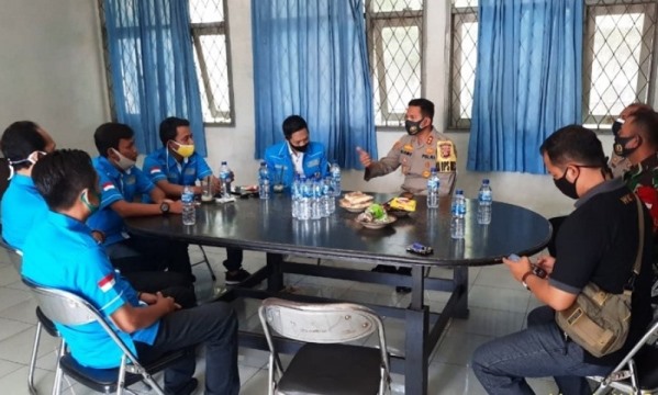 Kapolres Majalengka Silaturahmi dengan DPD KNPI