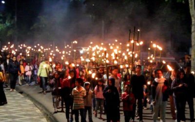 Pawai Obor Meriahkan Paskah di Toraja