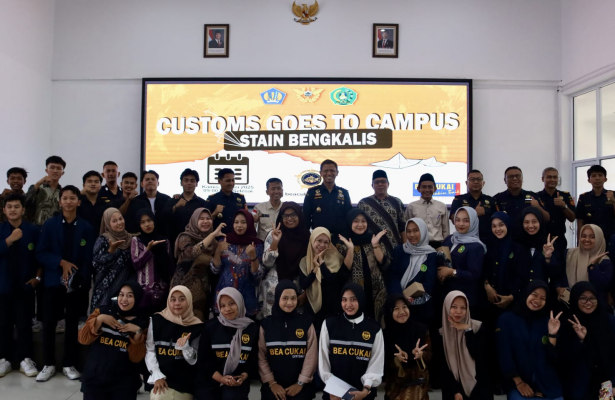Bea Cukai Bengkalis Sosialisasikan Tupoksinya di STAIN Bengkalis