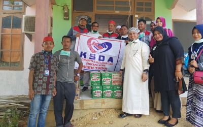 KSDA Santuni Korban Kebakaran Sumur Minyak Ilegal