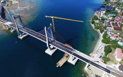 Jembatan Merah Putih Kota Ambon Besok Diresmikan Jokowi