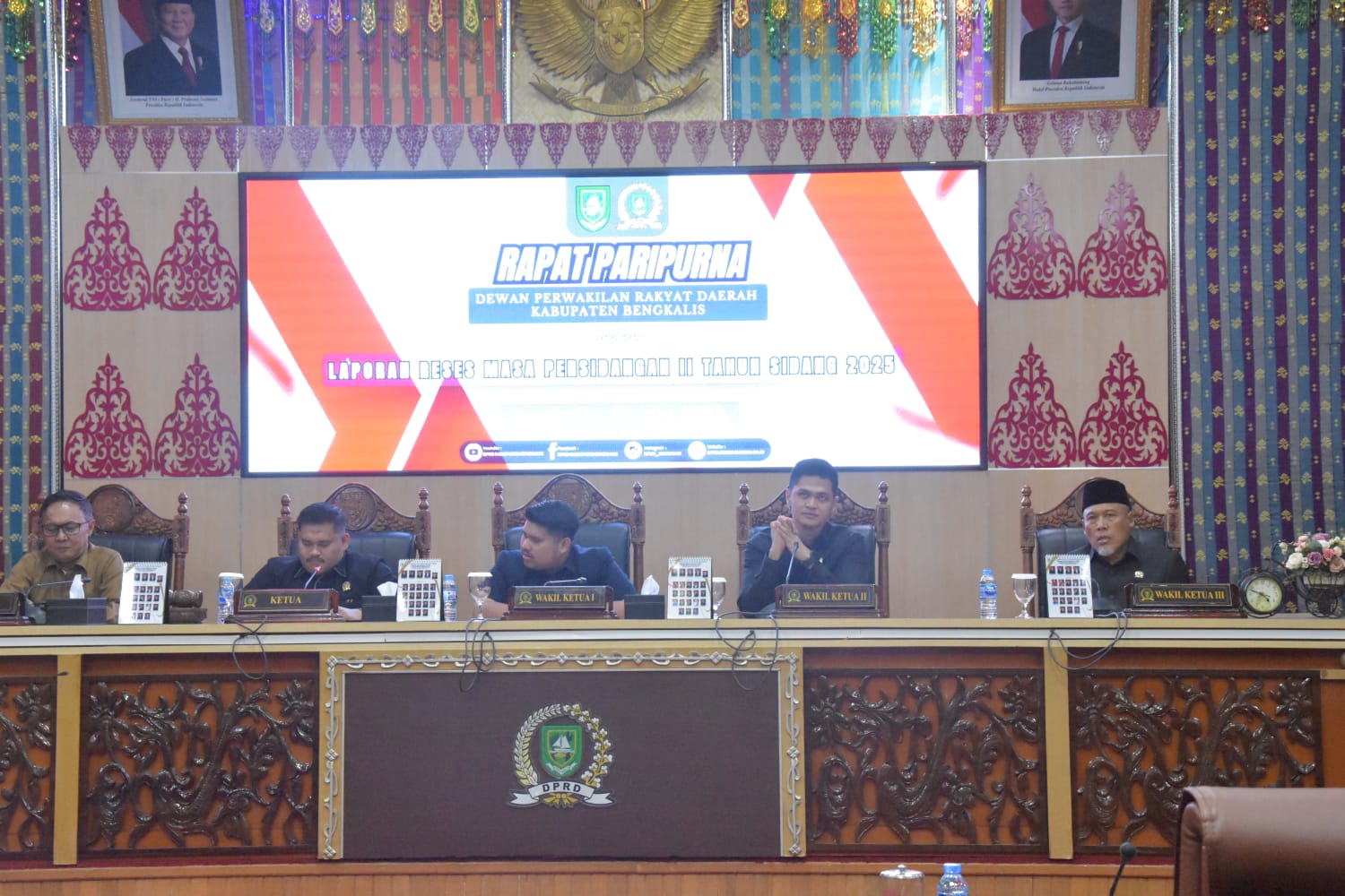 Bupati Kasmarni Terima Laporan Reses Masa Persidangan II Anggota DPRD Bengkalis