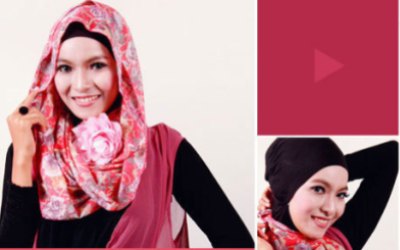 Kreasi Hijab Motif Batik yang Simpel