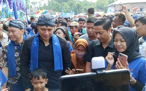 Pendukung Partai Demokrat di Ponorogo Doakan AHY Jadi Presiden