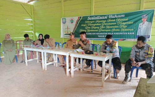 Pemdes Tanjung Aur Lakukan Sosialisasi Hukum