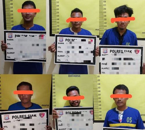 6 Orang Terduga Sabu Warga Lubuk Dalam Lebaran di Sel