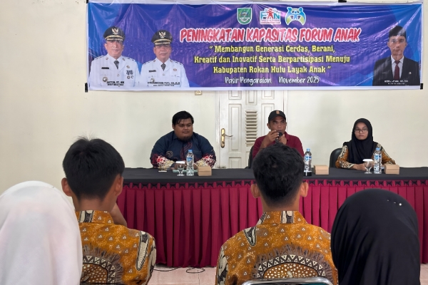 Sosialisasi Kapasitas Forum Anak, Strategi Dinsos P3A Rohul Penuhi Hak Anak