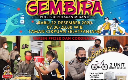 Vaksin Gembira, Polres Meranti Siapkan Doorprize