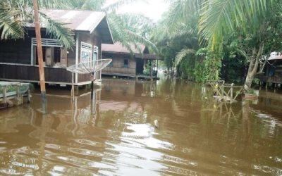 PLTA Tutup Spillway Gate, Pelalawan Kebanjiran